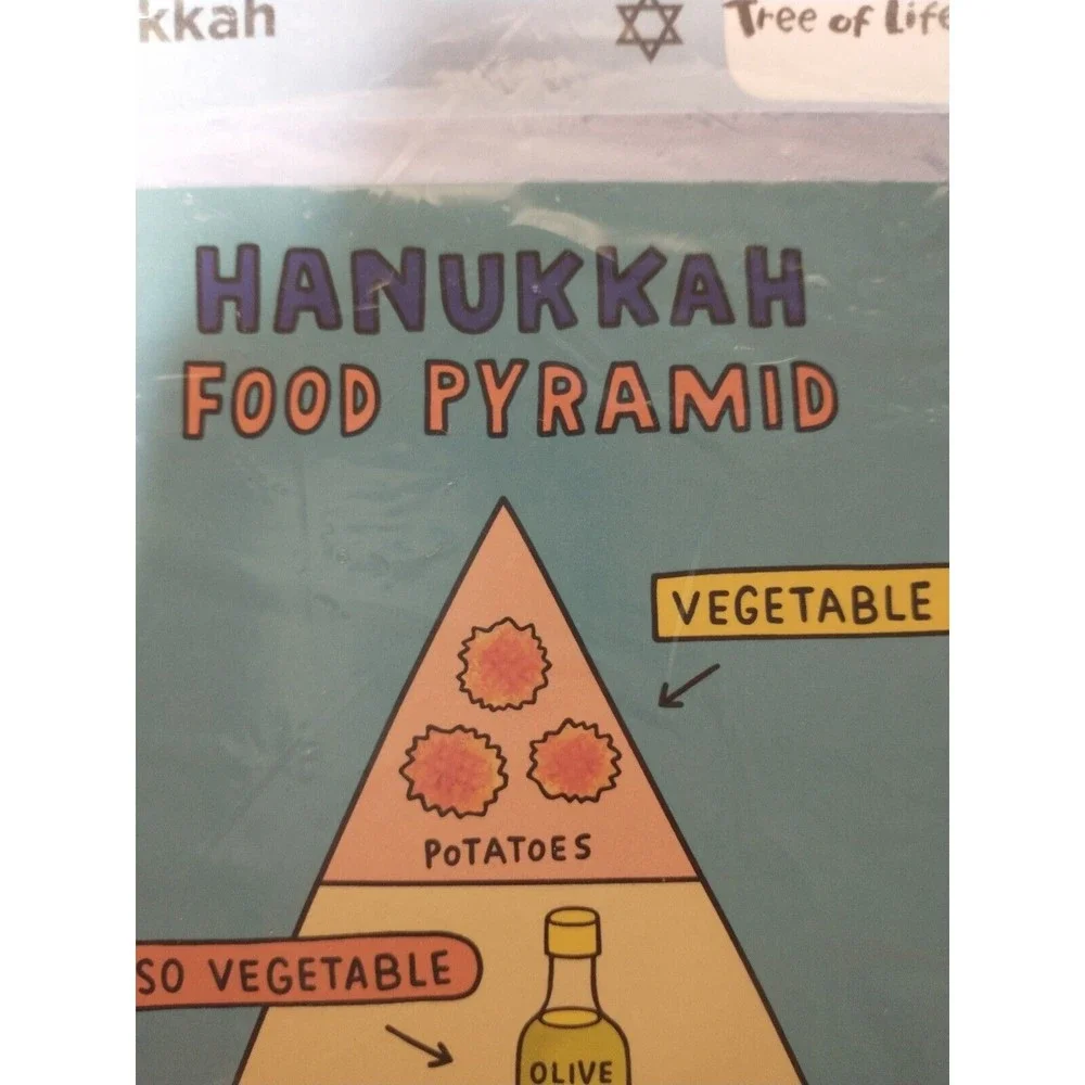 Hallmark Hanukkah Greeting Cards Food Pyramid Funny Lot of 3 Chanukah